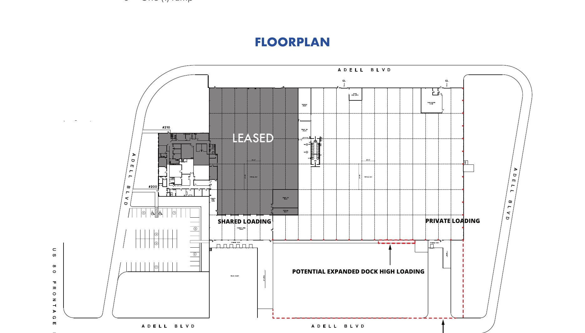 325 US Highway 80 floorplan and site plan